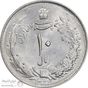 سکه 10 ریال 1324 - MS62 - محمد رضا شاه