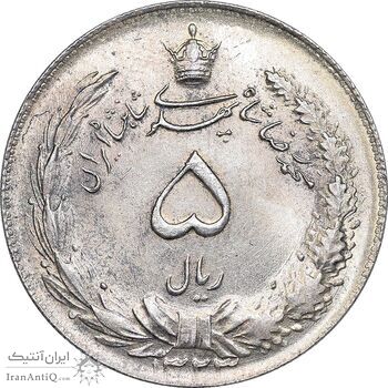 سکه 5 ریال 1323 - MS65 - محمد رضا شاه