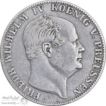 سکه 1 فرینزتالر 1859 فریدریش چهارم - EF40 - آلمان
