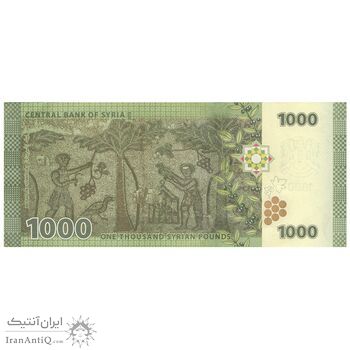 اسکناس 1000 لیره 2013 جمهوری عربی - تک - AU58 - سوریه