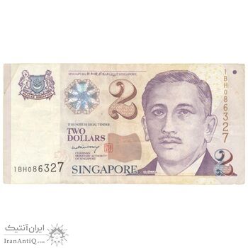 اسکناس 2 دلار بدون تاریخ (2005) جمهوری - LHL - تک - VF35 - سنگاپور