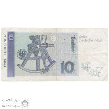 اسکناس 10 مارک 1989 جمهوری فدرال - تک - VF25 - آلمان