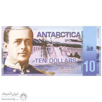 اسکناس 10 دلار 2011 دفتر مبادلات خارجی قطب جنوب - صدمین سالگرد قطب جنوب - تک - UNC66 - جنوبگان (قطب جنوب)