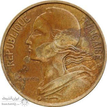 سکه 10 سانتیم 1967 جمهوری کنونی - ماریان - EF45 - فرانسه