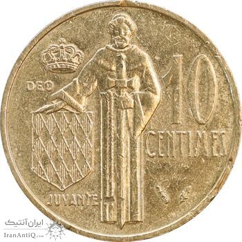 سکه 10 سنتیم 1979 رینیه سوم - EF45 - موناکو