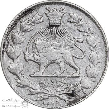 سکه 1000 دینار 1299 صاحبقران - EF - cleaned - ناصرالدین شاه