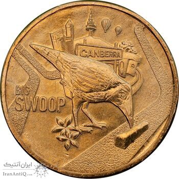 سکه 1 دلار 2023 چارلز سوم - The Big Swoop - MS63 - استرالیا