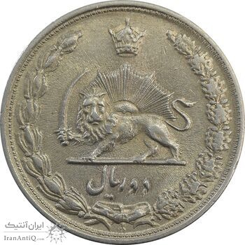 سکه 2 ریال 1313/0 - سورشارژ تاریخ - MS63 - رضا شاه