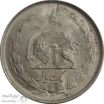 سکه 1 ریال 1322 نقره - MS63 - محمد رضا شاه سکه 1 ریال 1322 نقره - MS63 - محمد رضا شاه