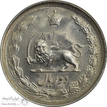 سکه 2 ریال 1329 - MS61 - محمد رضا شاه سکه 2 ریال 1329 - MS61 - محمد رضا شاه