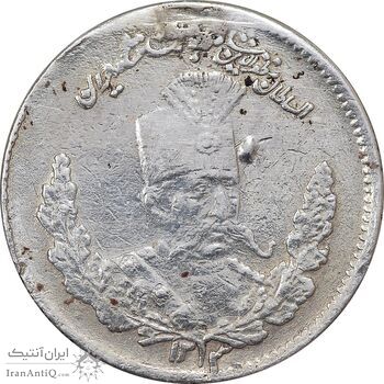 سکه 500 دینار 1323 تصویری - VF - مظفرالدین شاه