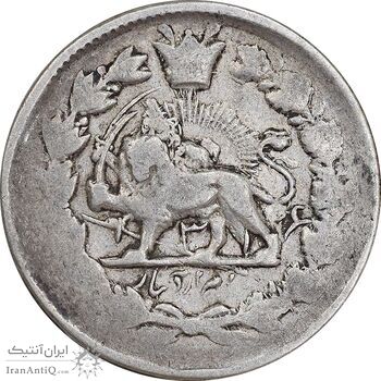 سکه 2000 دینار 1316 خطی - ارور دو ضرب - VF35 - مظفرالدین شاه