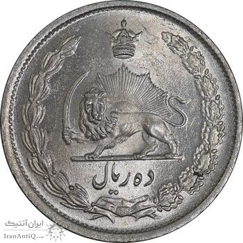 سکه 10 ریال 1323 - MS63 - محمد رضا شاه
