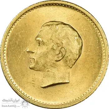 مدال طلا منشور کوروش بزرگ 1350 - MS62 - محمد رضا شاه
