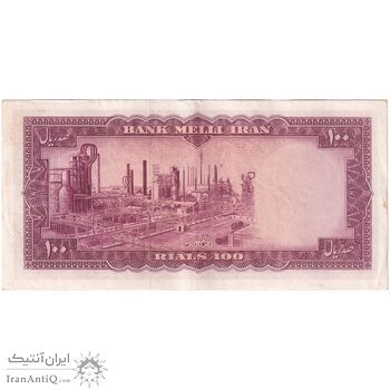 اسکناس 100 ریال 1333 - تک - AU50 - محمد رضا شاه