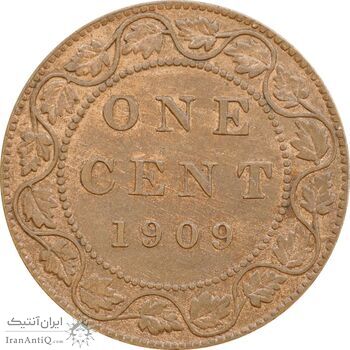 سکه 1 سنت 1909 ادوارد هفتم - EF40 - کانادا