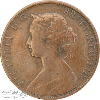 سکه 1 سنت 1861 ویکتوریا - VF35 - کانادا (نُوا اِسکوشیا)