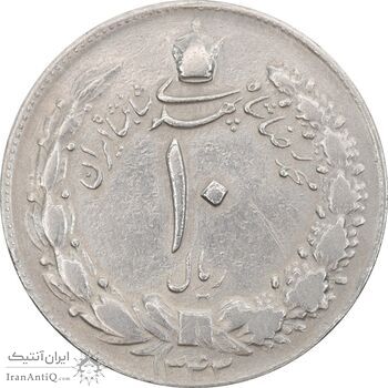 سکه 10 ریال 1343 - ضخیم - EF40 - محمد رضا شاه
