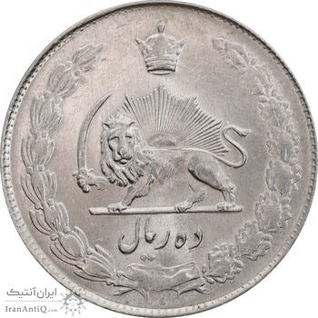 سکه 10 ریال 1335 - MS62 - محمد رضا شاه