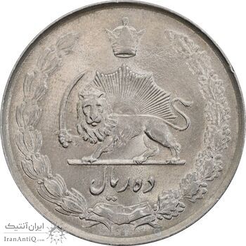 سکه 10 ریال 1335 - MS63 - محمد رضا شاه