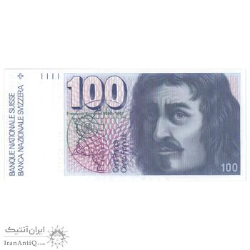 اسکناس 100 فرانک 1991 دولت فدرال - PG, HM₂ - تک - UNC64 - سوئیس