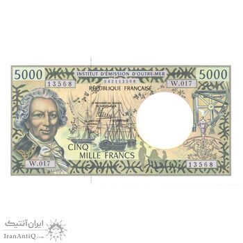 اسکناس 5000 فرانک بدون تاریخ (2010-2012) قلمرو های فرادریایی - Barroux-Noyer-Besse - تک - UNC61 - فرانسه