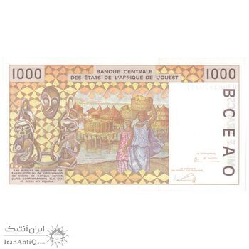اسکناس 1000 فرانک 2002 - تک - UNC63 - جامعه اقتصادی کشورهای غرب آفریقا (ساحل عاج)