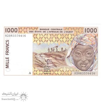 اسکناس 1000 فرانک 2002 - تک - UNC64 - جامعه اقتصادی کشورهای غرب آفریقا (ساحل عاج)