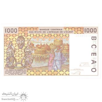 اسکناس 1000 فرانک 2002 - تک - UNC64 - جامعه اقتصادی کشورهای غرب آفریقا (ساحل عاج)