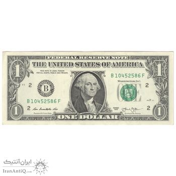 اسکناس 1 دلار 2013 جمهوری فدرال - B (نیویورک) - تک - AU58 - آمریکا