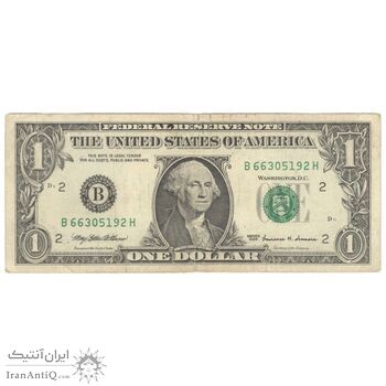 اسکناس 1 دلار 1999 جمهوری فدرال - B (نیویورک) - تک - EF40 - آمریکا