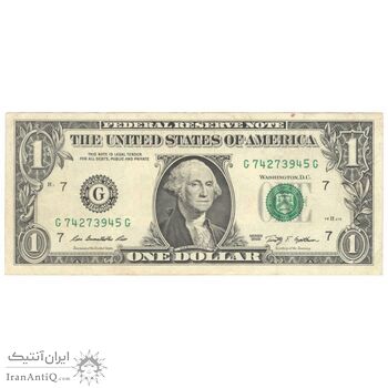 اسکناس 1 دلار 2009 جمهوری فدرال - G (شیکاگو) - تک - AU50 - آمریکا
