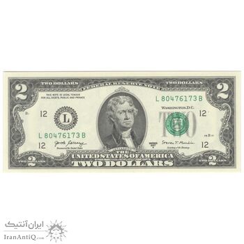 اسکناس 2 دلار 2017 جمهوری فدرال - L (سان فرانسیسکو) - تک - UNC64 - آمریکا
