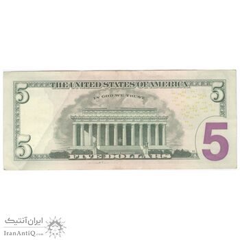 اسکناس 5 دلار 2017 جمهوری فدرال - J10 (کانزاس‌سیتی-میزوری) - تک - EF45 - آمریکا