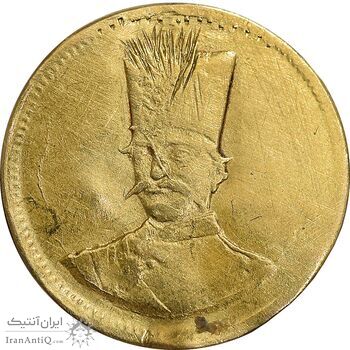سکه طلا 2000 دینار 1299 - VF - ناصرالدین شاه