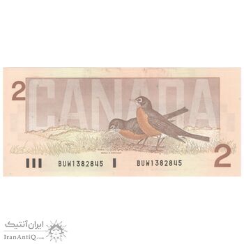 اسکناس 2 دلار 1986 الیزابت دوم - تک - UNC64 - کانادا