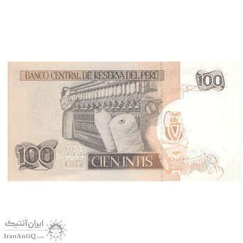 اسکناس 100 اینتیس 1987 جمهوری - تک - UNC64 - پرو