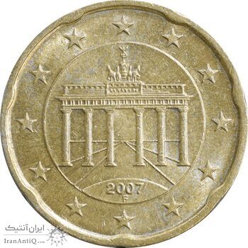 سکه 20 یورو سنت 2007F جمهوری فدرال - نقشه دوم - AU58 - آلمان
