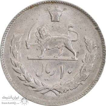 سکه 10 ریال 1354 - MS61 - محمد رضا شاه