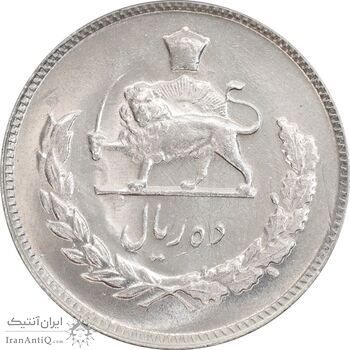 سکه 10 ریال 1349 - MS63 - محمد رضا شاه