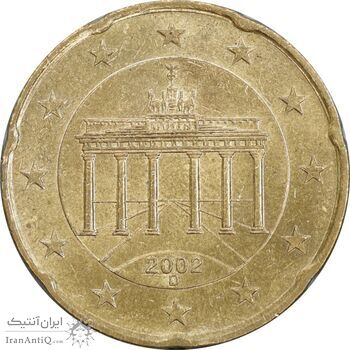 سکه 20 یورو سنت 2002D جمهوری فدرال - نقشه اول - UNC61 - آلمان