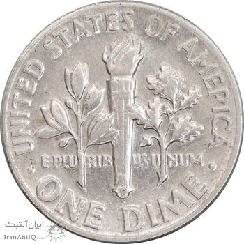 سکه 1 دایم 1975D روزولت - AU55 - آمریکا