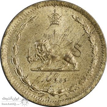 سکه 10 دینار 1319 برنز - MS63 - رضا شاه