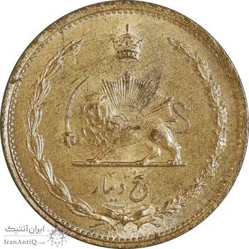 سکه 5 دینار 1317 برنز - MS62 - رضا شاه