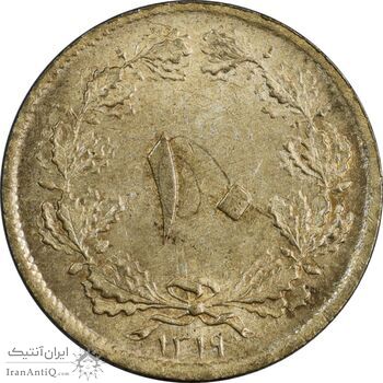 سکه 10 دینار 1319 برنز - MS62 - رضا شاه