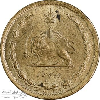 سکه 10 دینار 1319 برنز - MS63 - رضا شاه