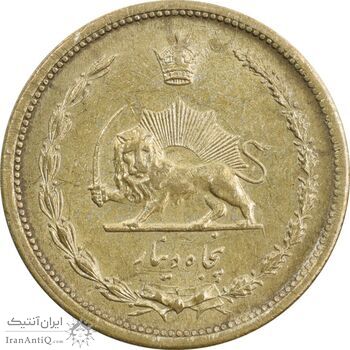 سکه 50 دینار 1318 برنز - AU58 - رضا شاه