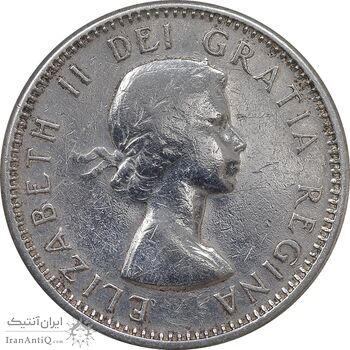 سکه 10 سنت 1962 الیزابت دوم - EF40 - کانادا