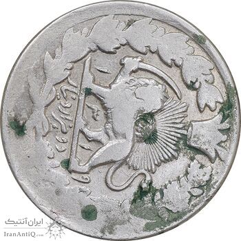 سکه 2000 دینار 1319 خطی - تاریخ باز - VF25 - مظفرالدین شاه
