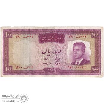اسکناس 100 ریال 1342 - تک - VF30 - محمد رضا شاه